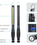 Bright 800 Lumen LED Work Light With Magnetic Base Rechargeable 3300mAh Battery COB Floodlight Two Pack with USB Port and Hook