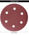 Top Tier 9 Inch Sanding Discs Packed With 50 Heavy Duty Abrasives Designed For Plasterboard with 6 hole vent system.