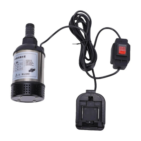 Badass Cordless Submersible Sump Pump With Brushless Motor And Rechargeable Battery Setup for easy dewatering solution.
