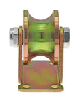 Built Tough 2 Inch V Groove Casters For Sliding Gates Rock Solid Heavy Duty Rigid Wheels Engineered For Inverted Tracks With 660 Lb Load Capacity Set Of 4 Steel Track Rollers side view of a 2-inch V groove caster