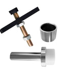 Bad Boy 8 Inch Clamshell Front CV Axle Bearing Puller Removal Tool Kit, steel puller and bearing cup
