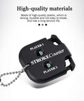Two Player Golf Score Counter Clicker Kit Portable Handy Stroke Counter For Easy Scoring In Competitions Durable Plastic Battery Free Works Smooth For Casual Rounds And Tourney Games shown with two clickers for players on white background.