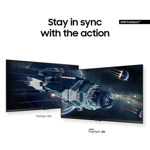 Comparison of AMD FreeSync ON and OFF on ViewFinity S50GC 34 Inch Ultrawide QHD Monitor With 100Hz Refresh, 5ms, HDR10