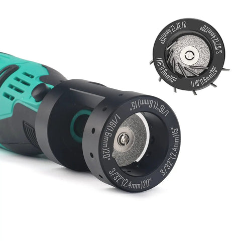Cordless Tungsten Electrode Sharpener Grinder With 12 Holes For TIG Welding, 12V Rechargeable Rotary Multi Tool, close-up view