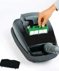Person installing filter from the K Series Vacuum Maintenance Kit With Eight Filter Bags, Exhaust Filter And Pre Motor Microfilter For A Deep Clean, Pro Grade Replacement Set For Airbelt K Series Vacuums And Cleaners