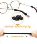 Soft Silicone Eyeglasses Temple Tips Sleeve Retainer Anti Slip Comfort Glasses Retainers For Spectacles Sunglasses Reading