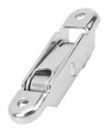 Heavy Duty Double Pulley For Sliding Doors And Windows Quiet Glide Roller Wheels Built Tough No More Squeaky Tracks Smooth As Butter, close-up view of metal pulley.