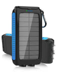Go-To Ultra Portable 49800mAh Solar Charger Power Bank With Type C And Dual USB Ports, fast charge, waterproof, with foldable panel.
