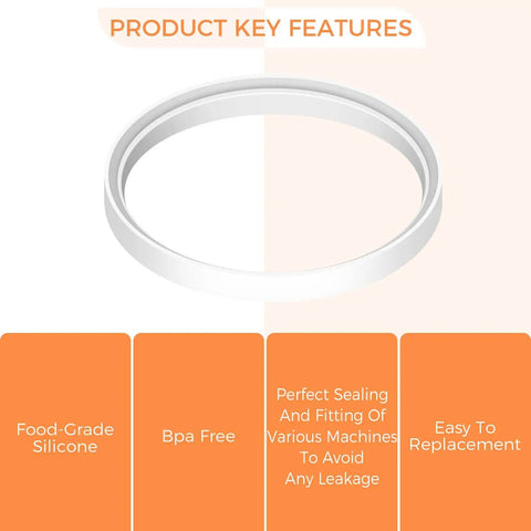 Two Pack Sausage Stuffer Gasket Replacement Kit With Premium Silicone O Ring Seal For 3L To 7L Vertical And Horizontal Meat Stuffers