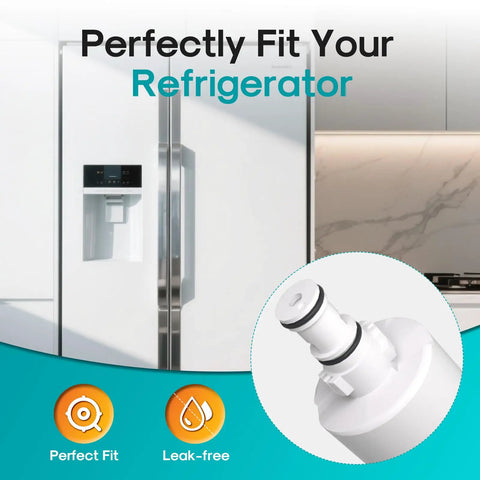Everydrop 5 Water Filter Replacement 3 Pack, NSF Certified 401 473 53, shows filter fit for Whirlpool refrigerator system
