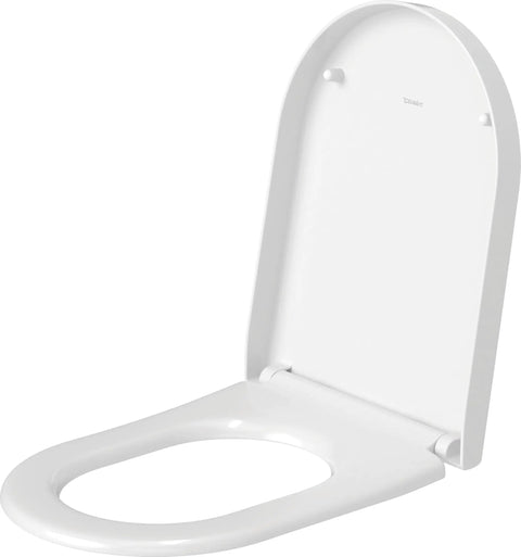 Universal Elongated Toilet Seat With Soft Close Lid And Stainless Steel Hinges, Durable Thermoplastic Construction, Quiet, Easy To Clean, Fits Most Elongated Toilets, White