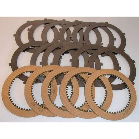 PTO Clutch Disc Kit Replacement For Tractors That Fits IH Tractor Models showing metal and friction discs in set.