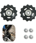 2 x 13T Bicycle Gear Jockey Wheels Upgrade For Most Bikes, Pro Grade Derailleur Pulleys With Sealed Bearings, Black