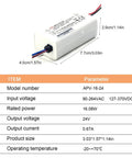 Slick 24V DC LED Power Supply Driver With Bulletproof Class 2 Safety And Foolproof Hiccup Recovery housed in a compact white case.