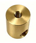 Brake Rotor Lathe Feed Nut Replacement Copper Part 433647 for Accuturn 8920 8922 8944 8989, gold-colored cylindrical design