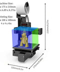 No Fuss Starter Frequency Division Multiplexing 3D Printer for beginners with compact build and 100x100x100mm printing size.