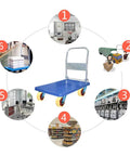 12 Inch Heavy Duty Plate Caster Wheels With Brake, Super Load Bearing Nylon Rollers, Top Shelf Swivel Casters For Workbenches And Utility Carts, Built Tough To Roll Like Butter Anywhere on a dolly cart.
