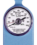 Close-up view of Pro Grade Hardness Tester for Coatings, Rubber and Plastics with ASTM D2240 Compliance and Peak Reading Display.