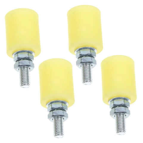 Heavy Duty Sliding Gate Guide Rollers Set Nylon Gate Wheels For Smooth Quiet Operation 4 Pcs Gate Roller Replacement