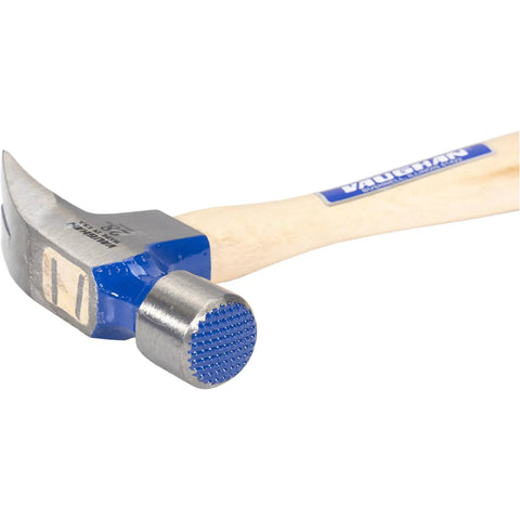 Hickory Handle Framer Hammer 28 Ounce Milled Face Made In USA Heavy Duty Framing And Demolition Tool With Extra Steel Behind The Face