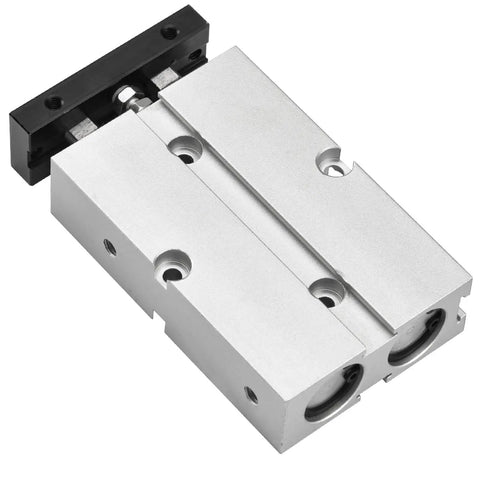 Heavy Duty Pneumatic Air Cylinder TN16 30 TDA16 30 With 16mm Bore And 30mm Stroke Double Rod Double Acting Aluminum Body Magnet Silver Finish 145 PSI Max Industrial Grade Great For Automation And Manufacturing