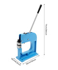 SS-16 Sheet Metal Shrinker Stretcher Manual Tool with 8 Inch Throat, blue cast iron build, lever handle visible