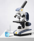 Starter Compound Monocular Microscope With 40X To 1000X Magnification Dual Illumination Fine Focus And 25X Wide Field Eyepiece