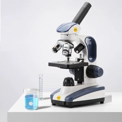 Starter Compound Monocular Microscope With 40X To 1000X Magnification Dual Illumination Fine Focus And 25X Wide Field Eyepiece