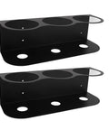 Heavy Duty Workhorse Wall Mounted Spray Can Holder Rack, Solid Iron Metal Paint And Cleaner Organizer, Holds Six Cans.