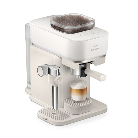 Bean To Cup Espresso Maker Featuring A Built In Grinder And Auto Milk Frother Delivering Thick Microfoam With A Rock Solid 16 Bar Pump for easy home brewing.