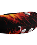 U Shaped Travel Pillow For Neck And Head Support Super Cozy Napping Cushion with flame design and zipper