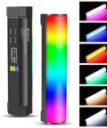 360 Degree Magnetic Handheld Light Wand With 2000mAh Battery, 2500-9000K Dimmable RGB Tube Light showing color variations
