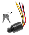 Mercury Outboard Ignition Switch With 2 Keys And 6 Wire Connectors Push Button Start With Choke Replacement Part For Mercury 1994 And Later Boats 87 88107 87 88107A5 7 1155