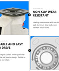 4 Pack Heavy Duty Workbench Leveling Casters With Adjustable Steel Plate GD80F Transport Wheels 500 KG Capacity Per Wheel Industrial Equipment Support Feet For Workshop And Garage Easy Move And Stable Performance, aluminum alloy body