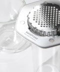 All In One Coffee Press With Glass Chamber, Stainless Steel And Aluminum Build, French Press Pour Over And Espresso Style Manual Brewer, 2 Minute Brew For Rich Flavor And Less Bitterness, Silver.