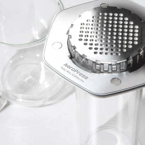 All In One Coffee Press With Glass Chamber, Stainless Steel And Aluminum Build, French Press Pour Over And Espresso Style Manual Brewer, 2 Minute Brew For Rich Flavor And Less Bitterness, Silver.