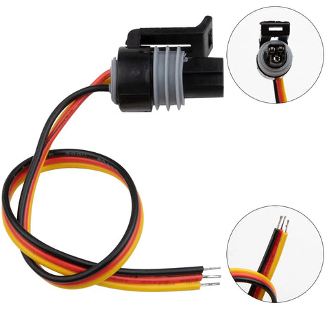 Injection Control Pressure Sensor Kit With Harness For 7.3 Powerstroke Diesel Fits Ford F 350 F 250 Econoline wires and connector