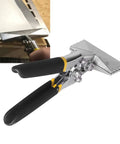 Pro Grade Heavy Duty Sheet Metal Bender And Hand Seamer Pliers Alloy Steel for bending metal sheets, shown in use and close-up view