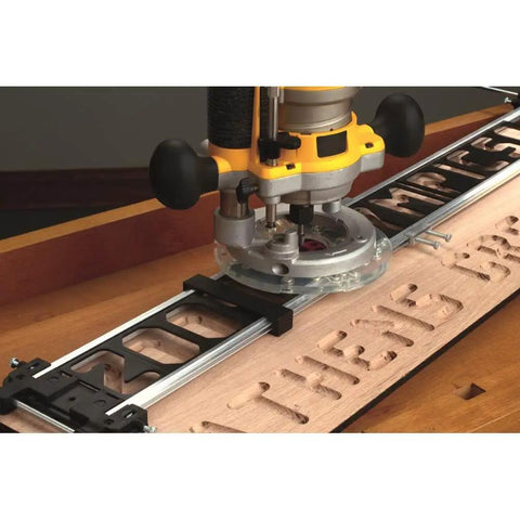 Knockout Sign Making Kit For Router Stencils with router on wood cutting letter templates in half inch size.