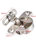 Rotating Concealed Cabinet Hinges 2 Pack Easy Install 97 Degree Folding Door Fittings For Wardrobe And Cupboard Smooth Surface