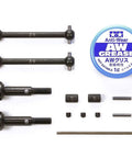 DF03Ra Ball Cardan Shafts for TT02B RC Car Chassis Two Piece Beefed Up Tuning Upgrade Set in Silver with grease and tools