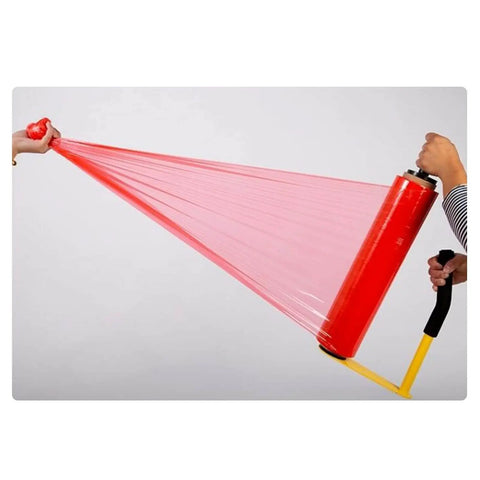Solid Workhorse Handheld Stretch Film Dispenser With Adjustable Roll Height And Quick Tension Dial For Pallet Wrapping Manual Packing Gun For Shipping Cartons And Warehouse Crew