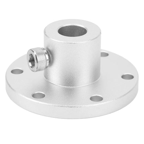 Heavy Duty Fabater Flange Shaft Coupling For 12mm Aluminum Motor Shafts With Hex Screws, durable silver aluminum design with hex screw.