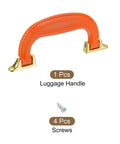 Orange Luggage Pull Handle Replacement 155mm 6.1 Inch Plastic Case Handle With Screws for Suitcase and Toolbox
