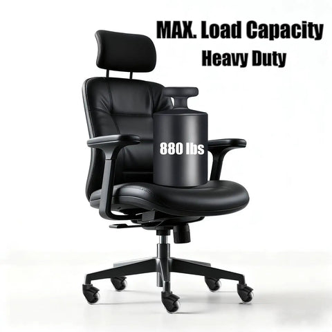 Level Up Your Desk With These Heavy Duty 2 Inch Rubber Ball Chair Caster Wheels Universal Replacement For Office Gaming And Desk Chairs Rolls Smooth As Silk And Built Different For The Daily Grind on a heavy duty office chair with a maximum load capacity of 880 lbs.