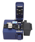 High Precision Machined Aluminum Alloy Fiber Cleaver With Automatic Return Cutter And 3 In One Fixture, close-up view of compact cutting tool.