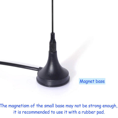 Rad Dual Band Ham Radio Antenna With Magnetic Base For VHF UHF 136-174MHz And 400-470MHz, 8dBi Omni Directional Gain, SMA Female Connector