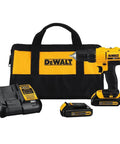 20V Max Cordless Drill Driver Kit with 100-Piece Bit Set for Home Projects, lightweight compact power tool, includes durable carry case