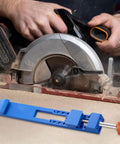 Ultra Precision Electric Circular Saw Milling Positioning Clamp With Adjustable Base Guide in use for woodworking