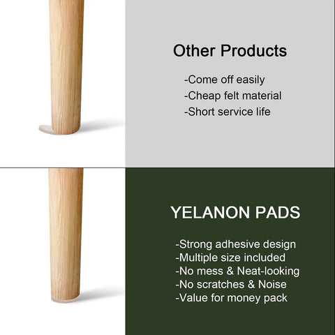 Premium Felt Furniture Pads 182 Pc Kit For Chair Legs And Furniture, Floor Protectors For Hardwood Tile And Laminate Floors, Brown And Beige, Quiet Glide Protection To Prevent Scratches And Easy Sliding